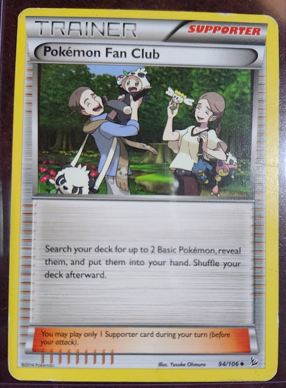 2014 POKEMON CARD POKEMON FAN CLUB TRAINER SUPPORTER 94/106
