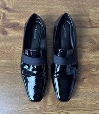 Calvin Klein Men's Bernard Patent Leather Slip On Loafer Shoes Size 10.5