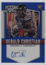 2015 Panini Prizm Collegiate Draft Picks Blue 64/75 Gerald Christian Auto b6y