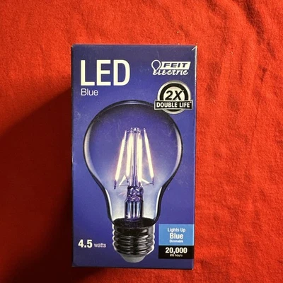 Feit Electric A19/TB/LED 4.5W Dimmable Blue LED Light Bulb