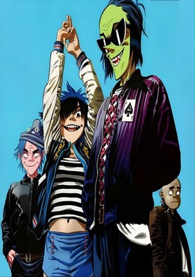 Gorillaz Damon Albarn Blur A3 A4 Print Poster Unframed Music Album