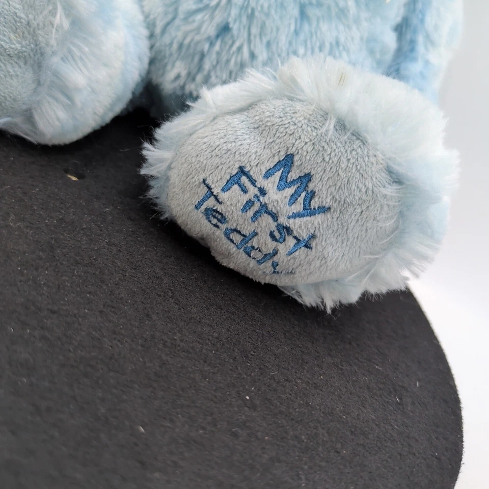 Ganz Baby MI PRIMER PELUCHE Oso de Peluche Azul Arco Peluche Animal 14" Foto 4 de 4