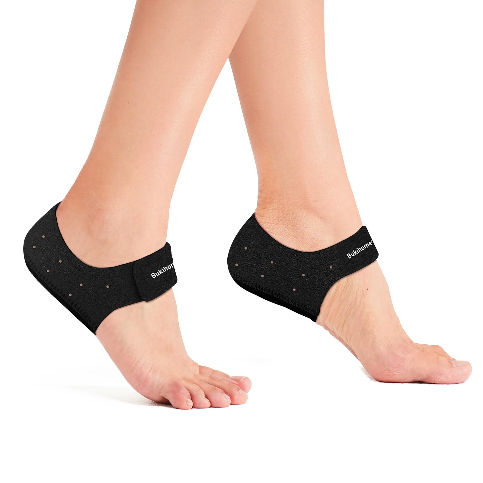 Plantar Fasciitis Gel Heel Protectors - Bukihome Heel Cups for Women Men Heels