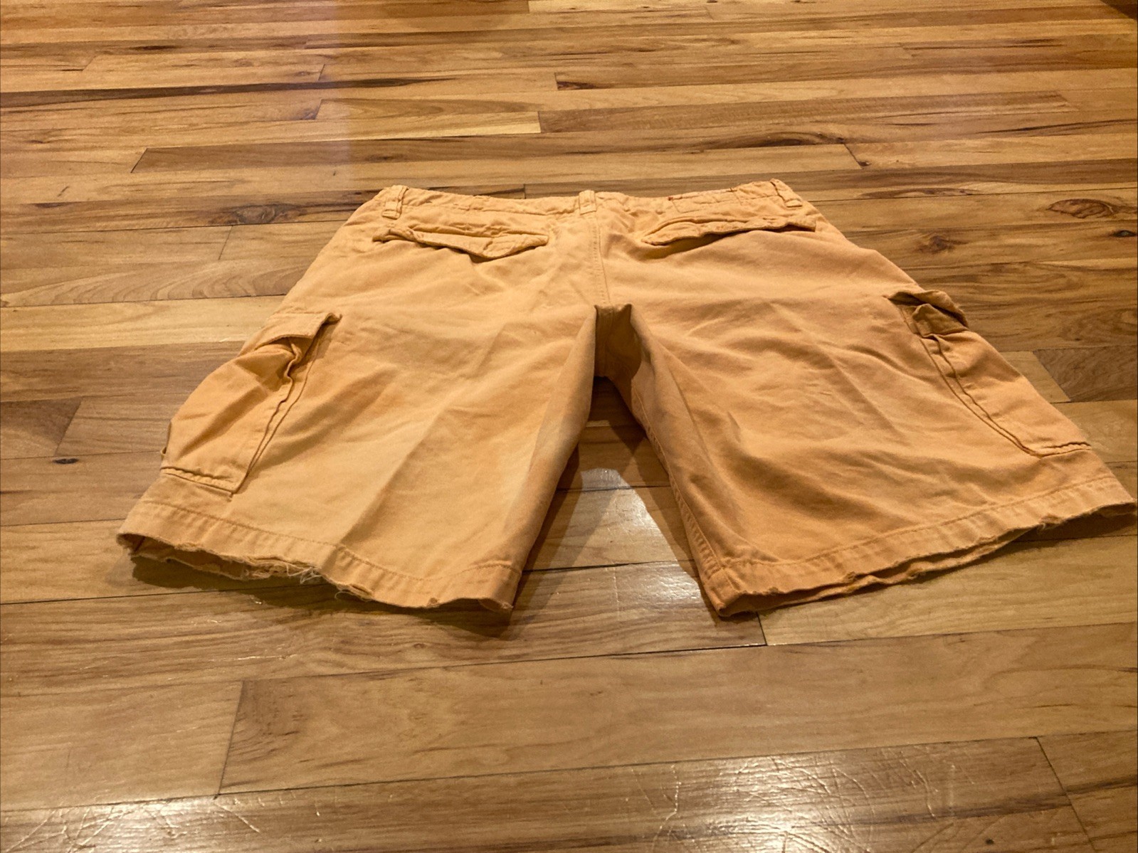 American Eagle Cargo Orange Drawstring Shorts Com… - image 13