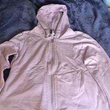 GAP Stretch Women's Full Zip Fleece Hoodie Hooded Pockets Pink Size L