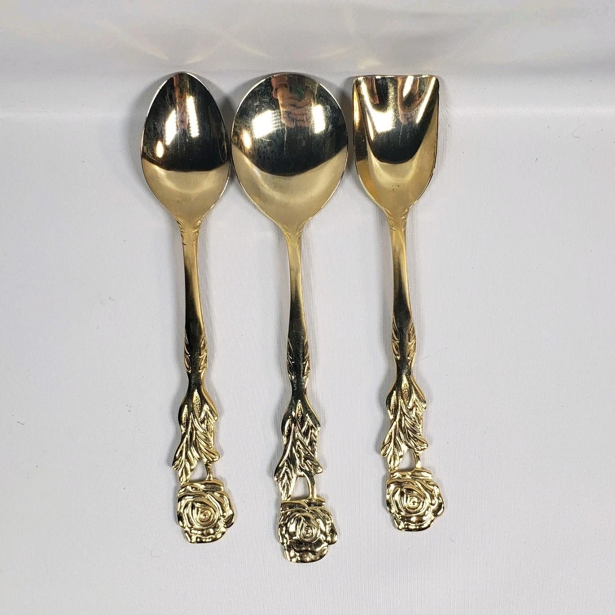   イヤースプーン 1992 925S ゴールドプレート Japan Gold Plated Single Flatware Pieces for sale - eBay