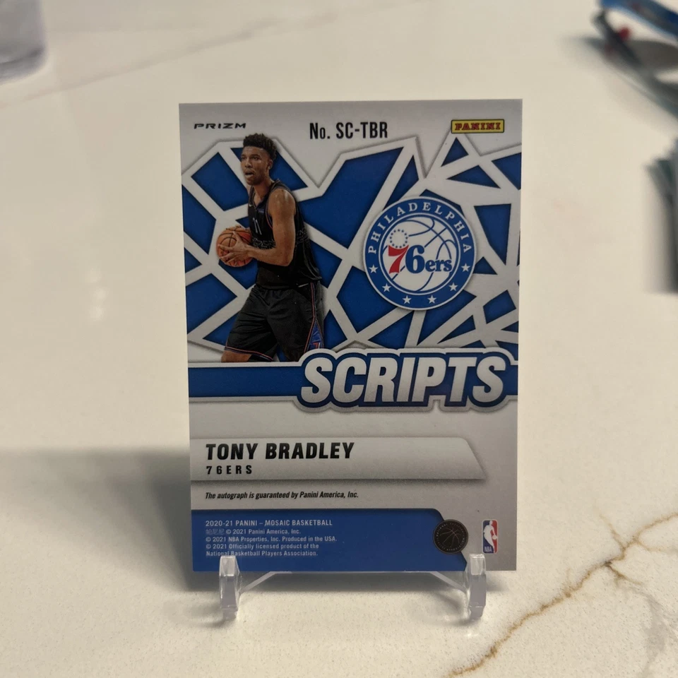 2020-21 MOSAIC SCRIPTS TONY BRADLEY ORANGE AUTO - Image 2 of 2