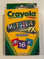 Vintage Crayola Metallic FX 2001 Crayons 16 New