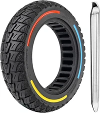 10X2.125 Inch Solid Tires for Electric Scooter, 50/75-6.1 Replacement Wheel, 10X