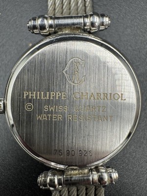 Philippe Charriol Watch Men's Wire Celtic Swiss Made Silver & Gold