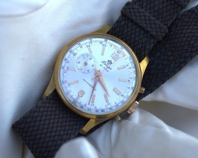 Lings Prix Chronostop Chronograph Handaufzug Uhr