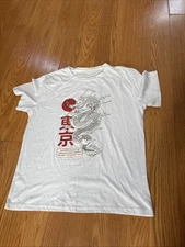 Graphic Tee Shirt, Men’s Large Dragon, Free, Brave