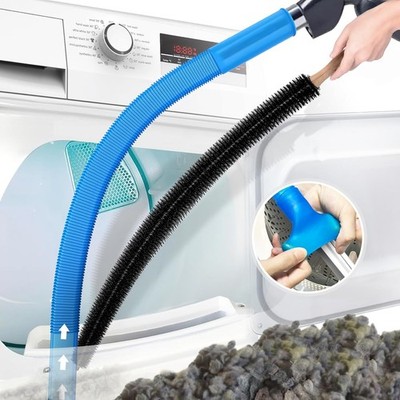 2 Pieces Dryer Vent Cleaner Kit Compatible with Most Vacuum Cleaner, Dryer Li...