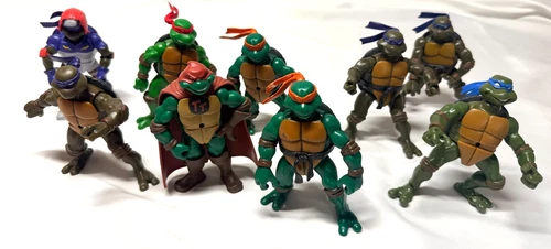 TMNT – Action Figure Lot of 9 – Vintage 2003 Loose – Playmates Toys
