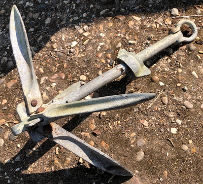 4KG FALTANKER Grapnel Bootsanker verzinkt Beiboot 4 Zinken Segeln UVP 40£