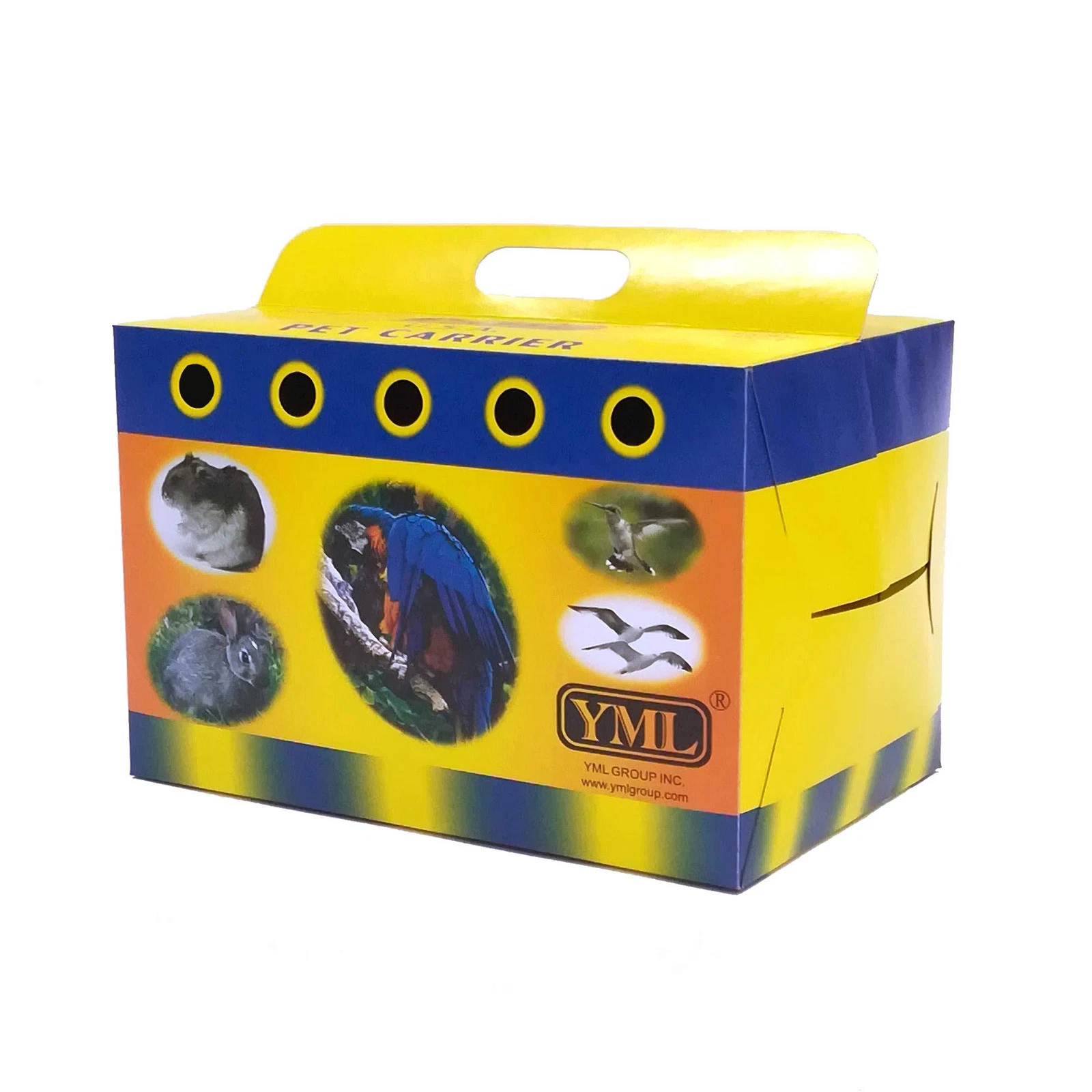 YML Cardboard Carrier for Small Animals or Birds Small Lot of 100