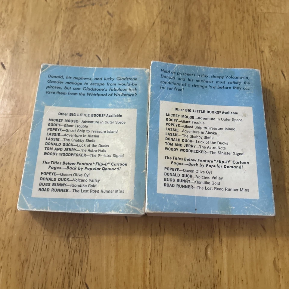 Walt Disney's Donald Duck in Volcano Valley Big Little Book & Luck Of The Duck Foto 2 de 4