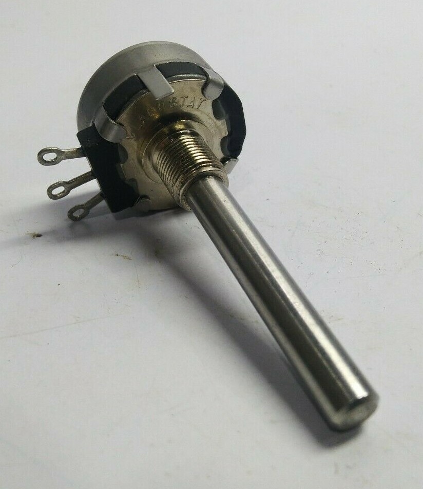 Potenziometro CLAROSTAT 10K Ohm A Filo Avvolto - Albero A Fessura Con Dado Serraggio, Per Audio/controlli