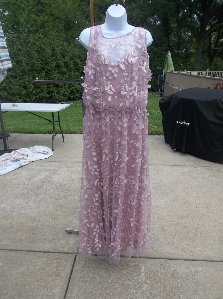 peach pink formal dress Peach Lace Off Shoulder Plunging Long Prom Formal Dress main image 1