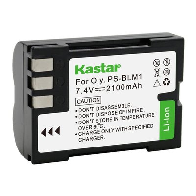 1x Kastar Battery for Olympus PS-BLM1 C-5060 C-7070 C-8080 E-1 E-3 E-30 E-520