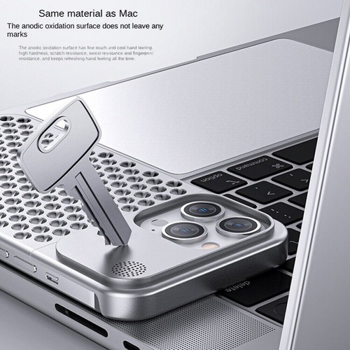 For iPhone 16 Pro Max Plus 15 14 13 12 Aromatherapy Aluminum Alloy Case Cover - Picture 9 of 32