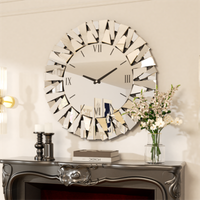 Flurspiegel HäNgespiegel Wanduhren Wandspiegel FüR Wohnzimmer Deko 60Cm Modern