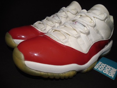 2001 NIKE AIR JORDAN XI 11 RETRO LOW CHERRY CHICAGO WHITE  display picture 2
