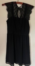 Women’s Black Dress with Lace Top 