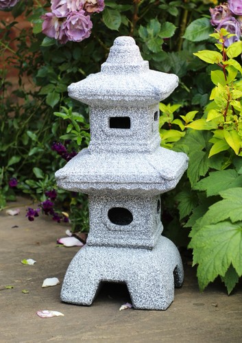 Garden Ornaments Lantern Pagoda Chinese Japanese Sculpture Lantern decor Lawn - Picture 24 of 31