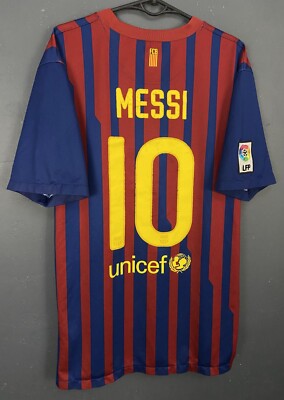 MEN'S FC BARCELONA 2011/2012 LEO MESSI #10 FOOTBALL SOCCER SHIRT