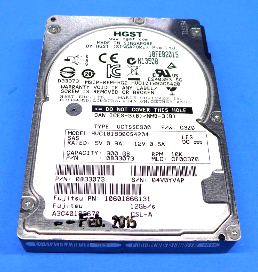 Hitachi HGST 900GB 10K 2.5
