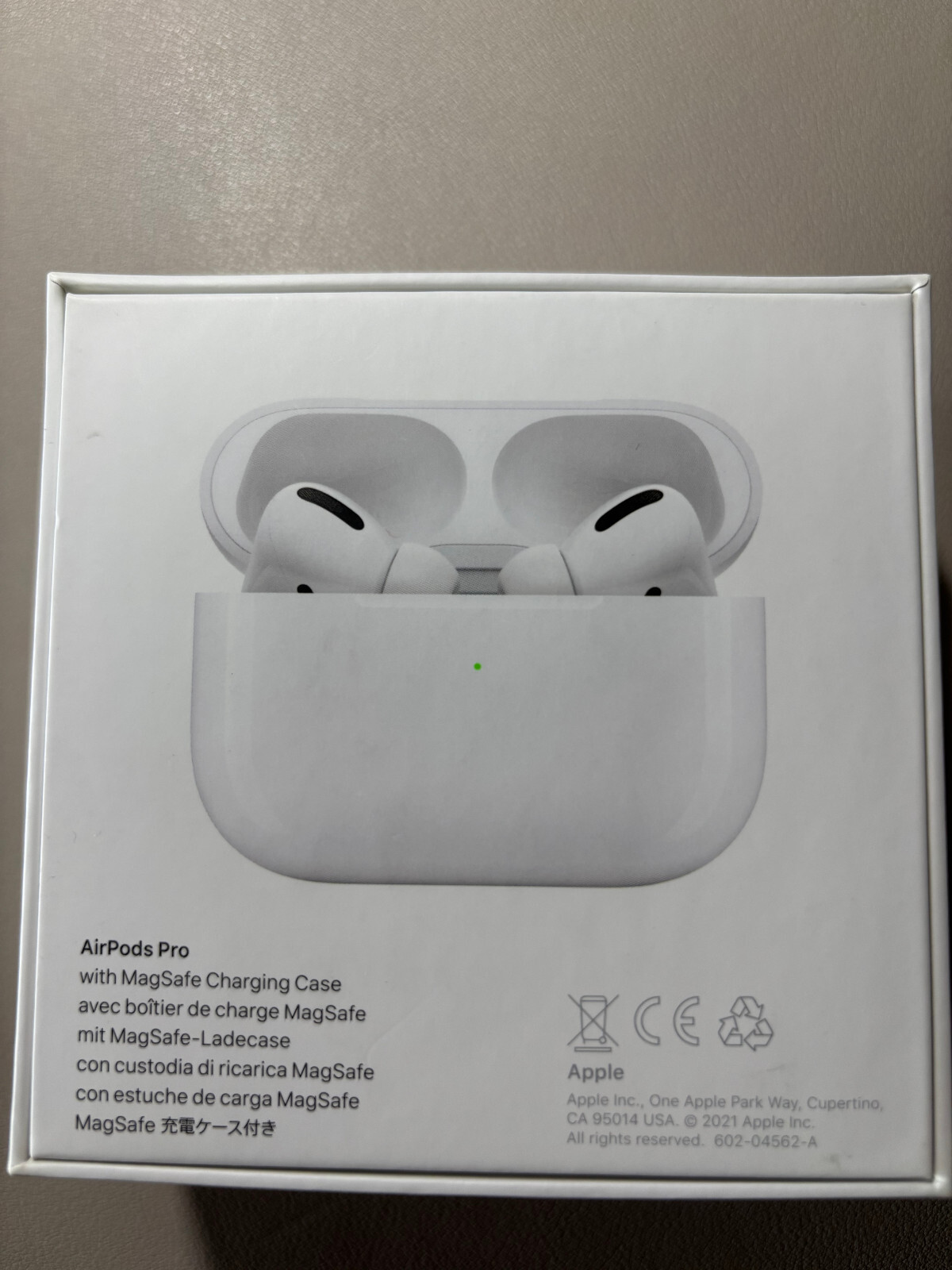 Original AirPods Pro (1st Gen) Box with MagSafe Case Charging Cable Ear Tips-image