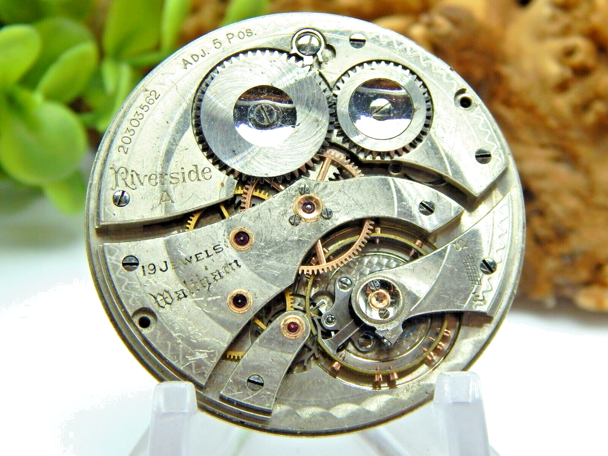 Bingham&Walk Pocket watch懐中時計高級ムーブメントOH済 Antique Pocket watch movement Waltham Riverside Colonial A 14 size