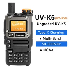 Quansheng UV-K6 5W Walkie Talkie Handheld Transceiver VHF/UHF NOAA FM UV-K5(8)