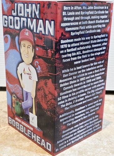 John Goodman Bobblehead St Louis Cardinals Springfield Super Fan SGA 8-24-24 NIB - Picture 6 of 6