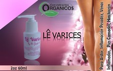 varicose veins cream Le Varices 2 bottles 4 oz each cellulite vitamin k