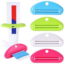 4 Pack Toothpaste Tube Squeezer Dispenser Cosmetic Cream Tube Clip for Bathroom