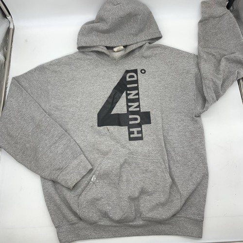 YG 4hunnid Hoodie Size MEDIUM Gray 