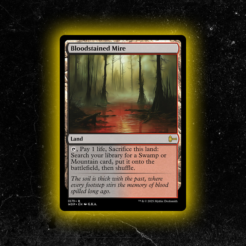 Bloodstained Mire - Custom Magic: The Gathering Card - High-Quality