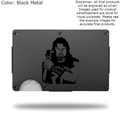 Custom ROMAN REIGNS Laser Engraved Wallet - Pick A Wallet Color
