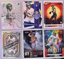 Bo Nix - 6 Rookies Cards 2024 Score Prizm Absolute Football Donruss Elite Denver