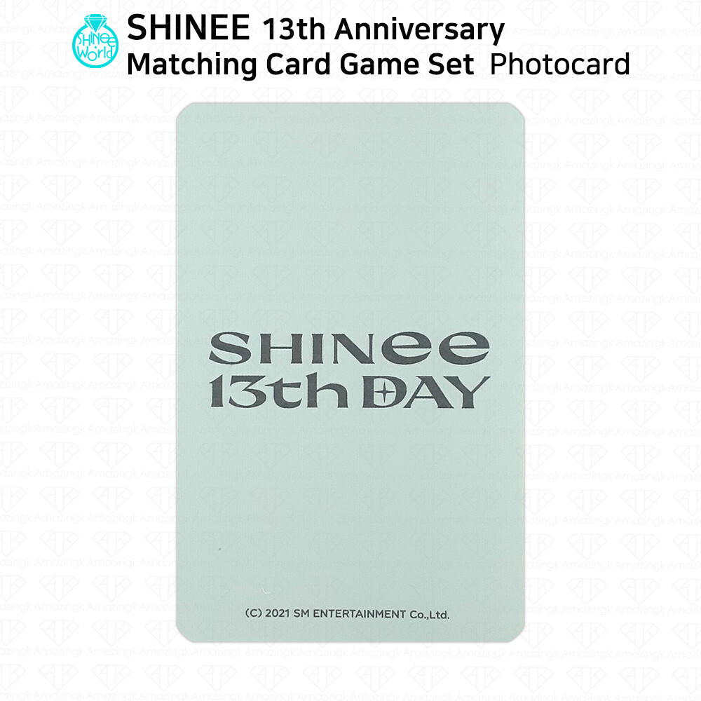 SHINeeリアルカード SHINee 13th Anniversary Matching Card Game Set Official