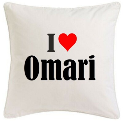 KISSENBEZUG I LOVE OMARI 40CMX40CM AUS MIKROFASER