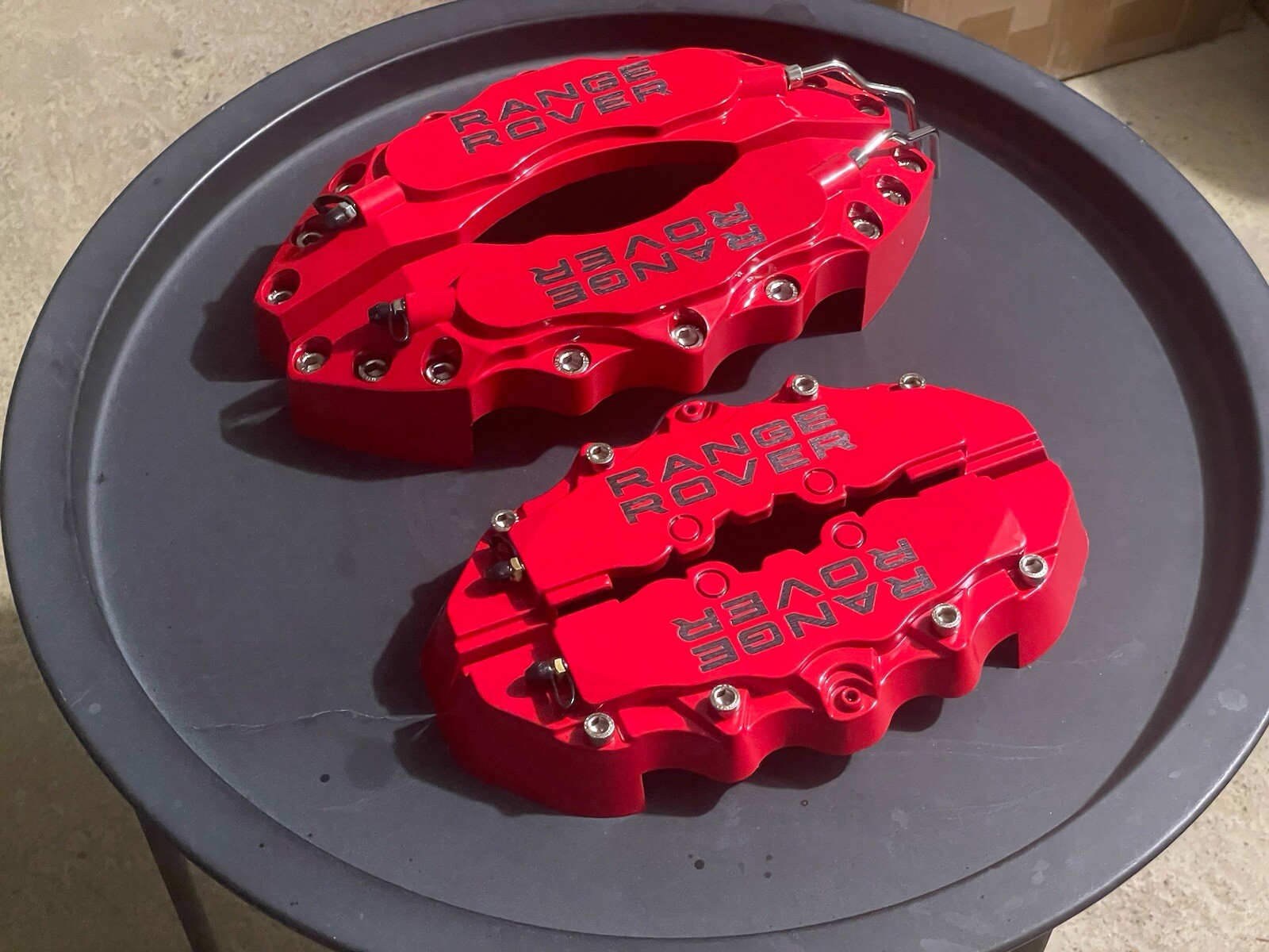 ENGRAVED BRAKE CALIPER COVERS For RANGE ROVER VELAR,SPORT,VOGUE,EVOQUE V6 , V4 eBay