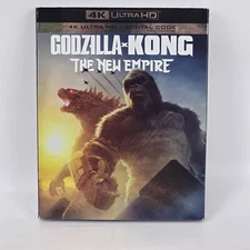 GODZILLA x KONG THE NEW EMPIRE 4K ULTRA HD + DIGITAL CODE New Sealed