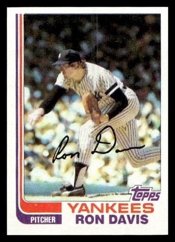 1982 Topps #635 Ron Davis New York Yankees Baseballkarte