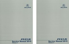 2010 Acura RDX Shop Service Repair Manual Book Engine Drivetrain Electrical