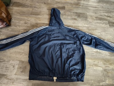 Vintage 60s/70's Adidas Windbreaker Jacket Navy Blue Made In