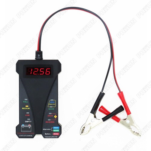 Probador de batería de coche digital LED inteligente 12V voltímetro y herramienta analizador alternador - Imagen 3 de 6