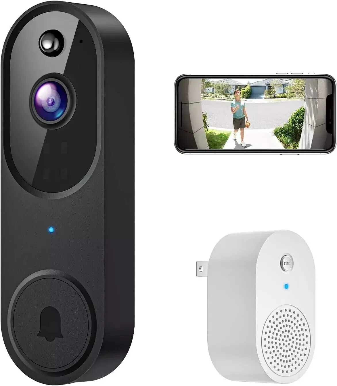 Ring 1080p HD Wi-Fi Video Doorbell with Night Vision & Motion Detection